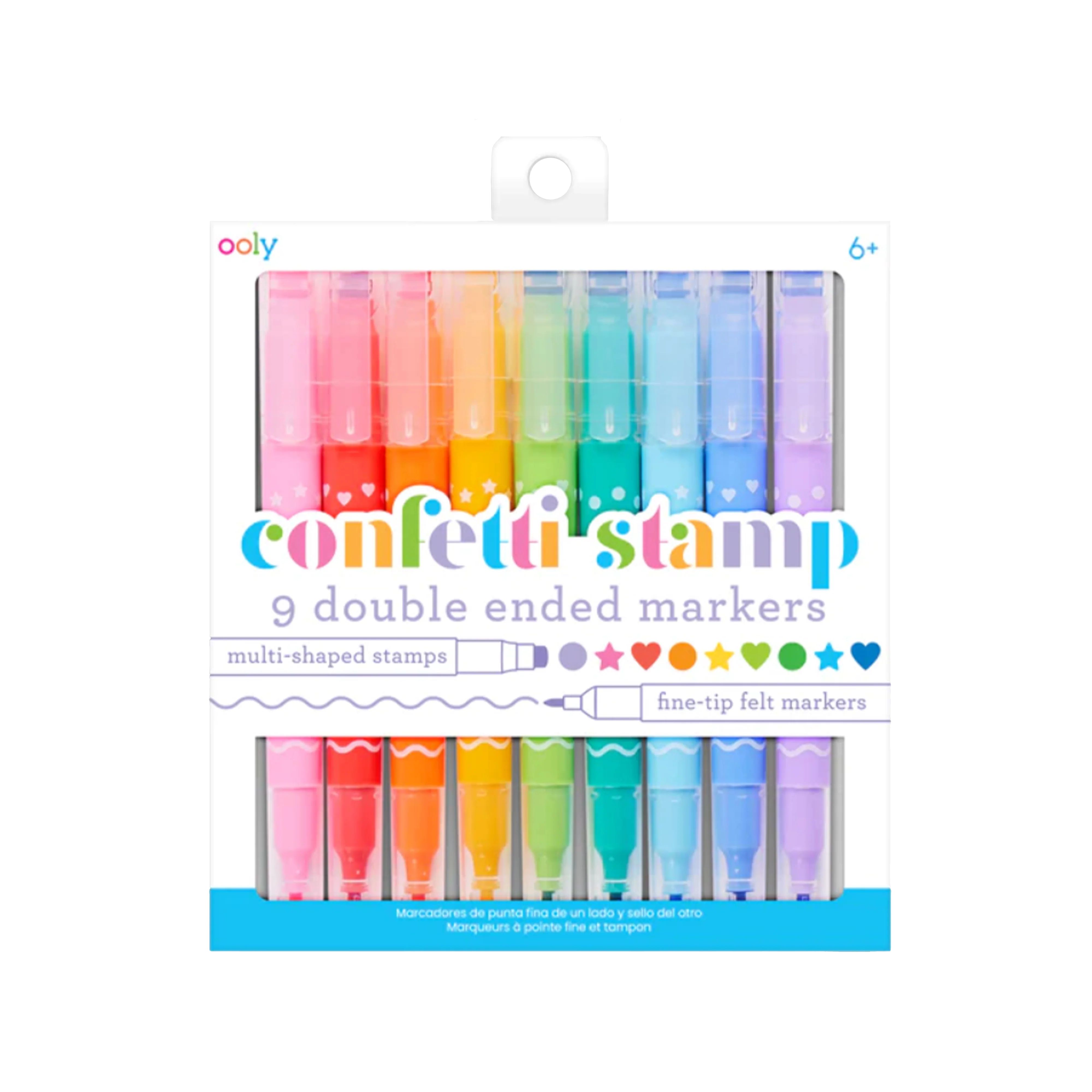 Confetti Stamp Double Ended Markers - Ooly | The Beaufort Bonnet Company