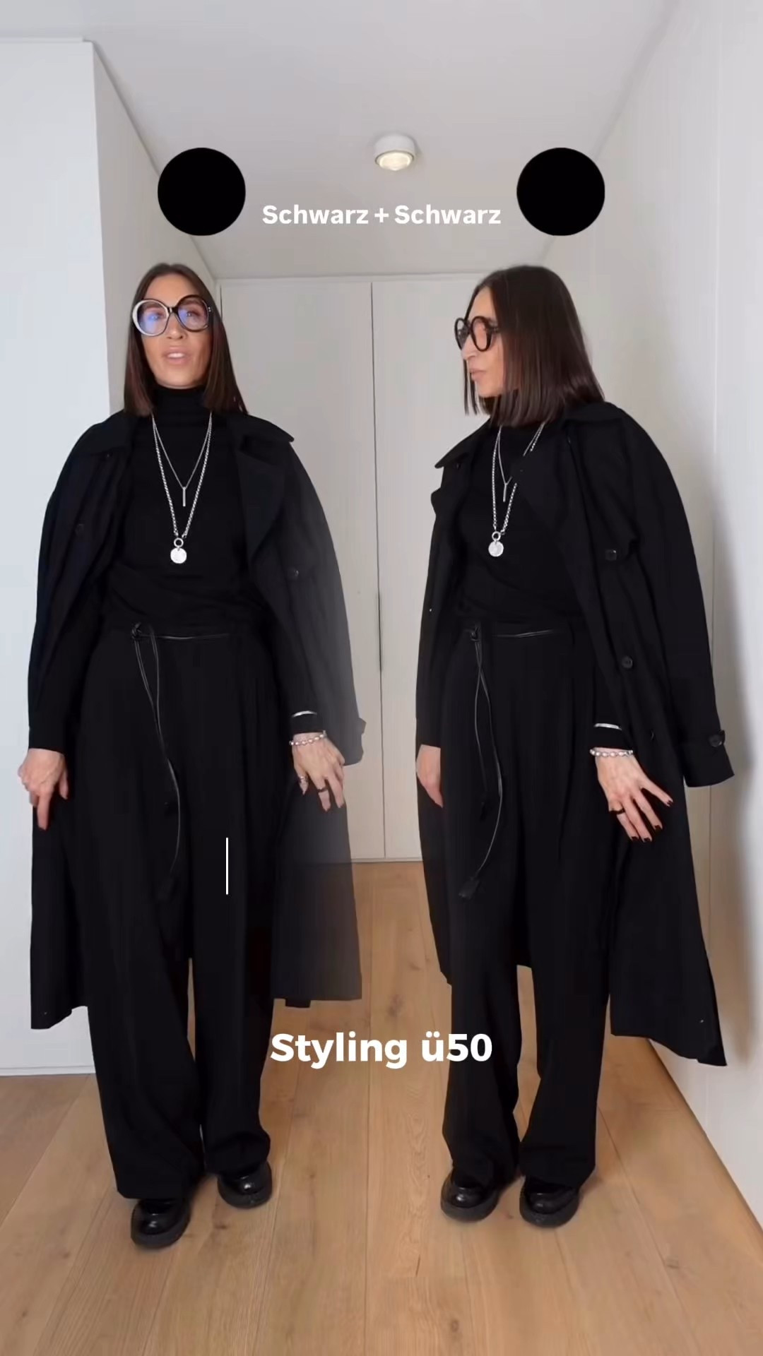 Top 5 Farb-Kombis mit Schwarz 🖤
Schwarz ist die wohl vielseitigste Farbe in der Mode – und alles andere als langweilig. Ich zeige dir, wie du sie mit Beige, Bordeaux, Grau und Creme kombinieren kannst, damit dein Look modern, harmonisch und gleichzeitig stark wirkt.

Ein klassisches All-Black-Outfit kann genauso spannend sein wie ein Mix aus Kontrasten und Materialien. Entscheidend ist das richtige Styling .. und genau das siehst du im Video.

#LTKü50 #LTKdeutschland #LTKstyletip