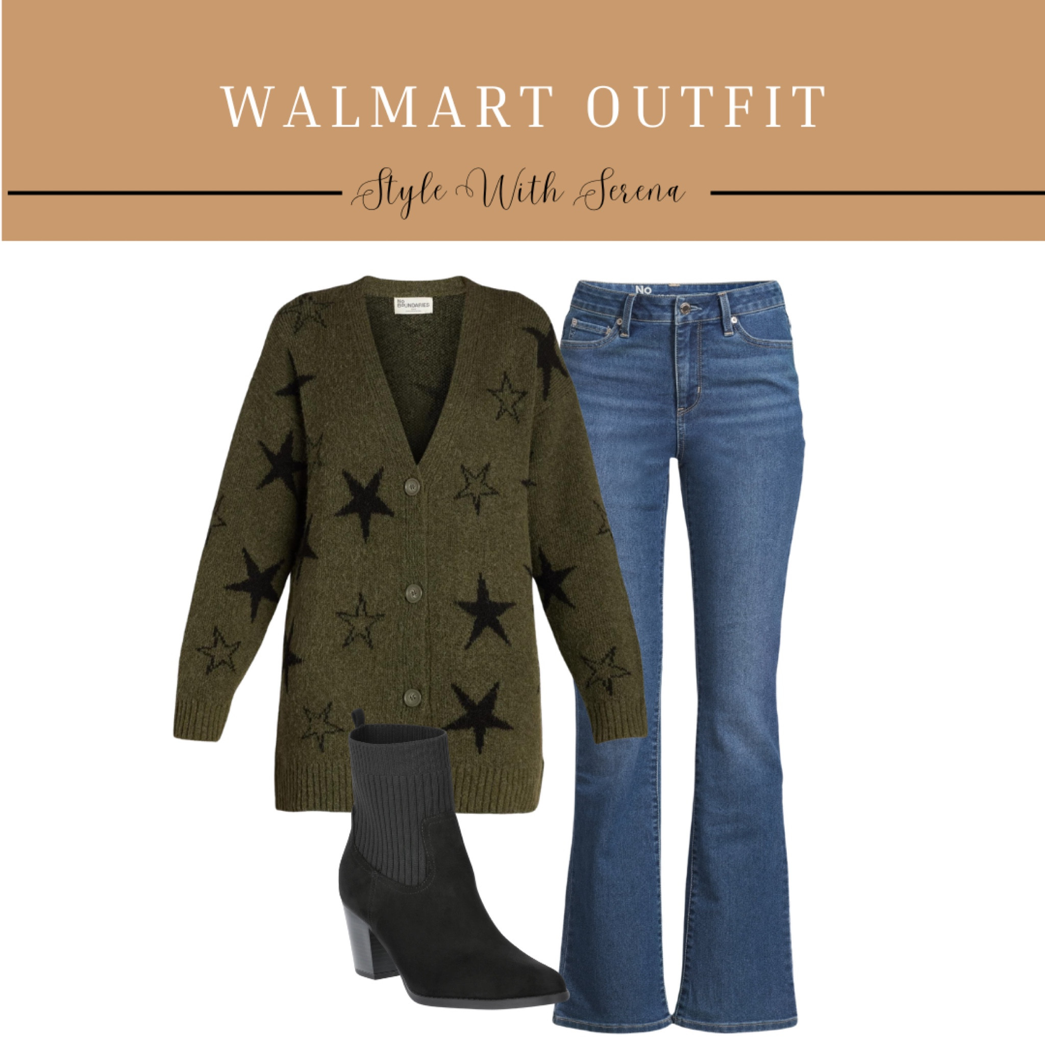 Fall outfit, sweater, cardigan, Walmart outfit, Walmart fashion, jeans, denim, booties 

#LTKFindsUnder50 #LTKSeasonal #LTKStyleTip