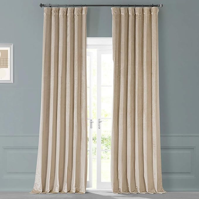HPD Half Price Drapes Performance Velvet Blackout Curtain Room Decor Set of 2 Panels 50 X 84, VPY... | Amazon (US)