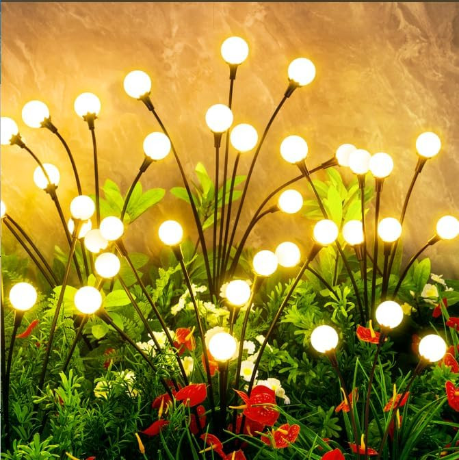 Solar Lights Outdoor Waterproof, 8 Packs 64LED, Solar Garden Lights, Garden Decor, Patio Decor, U... | Amazon (US)