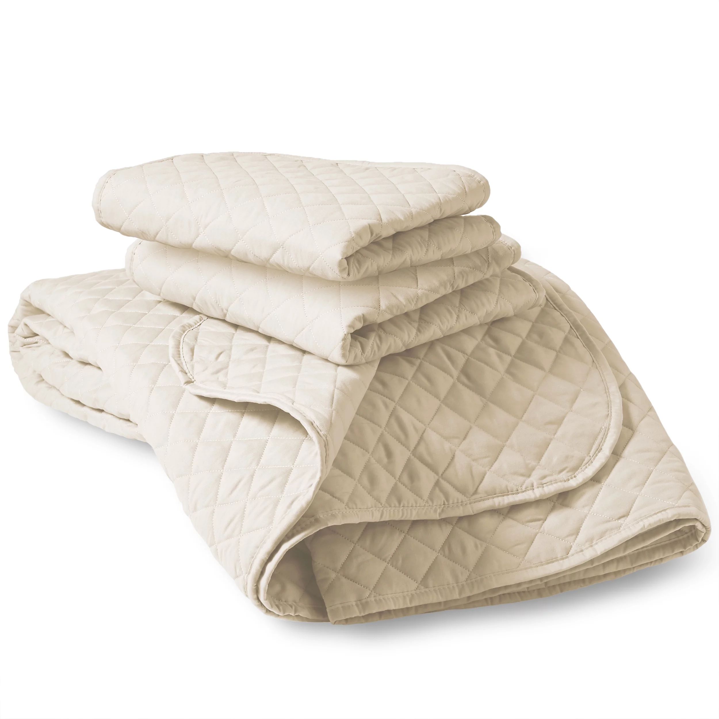 Bare Home 3 Piece Coverlet Set - Soft Lightweight Bedspread (King, Sand) | Walmart (US)
