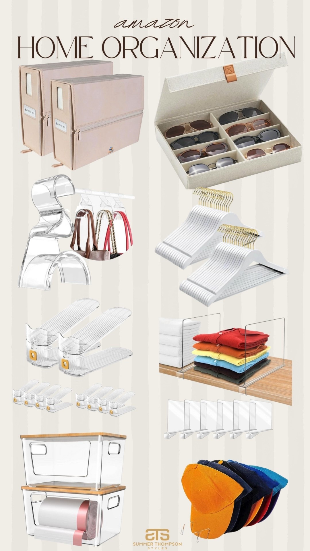 Amazon affordable organization favorites I’m loving! 

Acrylic hangers shoe holders sunglass holder home refresh home organization 

#LTKFindsUnder100 #LTKHome #LTKSeasonal