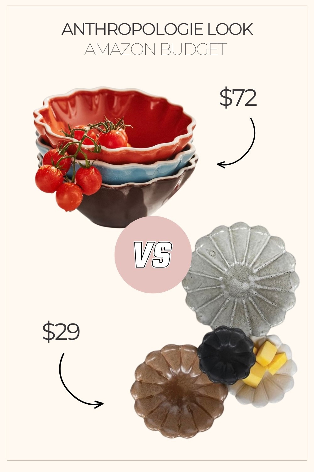 ✨ ANTHRO DUPES: Scalloped Bowl Edition ✨
Stop what you’re doing! I found the cutest Anthropologie kitchen dupe for a fraction of the cost. Get that high end, organic look for under $30! 😱

These scalloped ceramic bowls are the perfect addition to your Spring kitchen decor. They have that beautiful, artisanal glazed finish that looks so expensive on a countertop or open shelving. Whether you’re looking for a Spring refresh or the perfect gift, these are a total steal.

Why you’ll love them:
• Designer Aesthetic: Nearly identical to the viral high end versions.
• Versatile: Use them as fruit bowls, pasta bowls, or simple shelf styling.
• Budget Friendly: Save over 60% compared to name brand prices.

Anthropologie Dupe | Scalloped Bowls | Spring Kitchen Decor | Scalloped Dish Set | Budget Home Finds.

#LTKhome #LTKsalealert #LTKunder50 #LTKstyletip #AnthropologieDupe #ScallopedBowls #KitchenDecor #SpringHome #HomeSteals #BudgetFriendly #KitchenInspo #HomeRefresh #AestheticKitchen #InteriorDesignOnABudget #TrendingHome 



#LTKHome