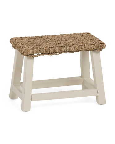 12X16X9 Seagrass Top Step Stool | TJ Maxx