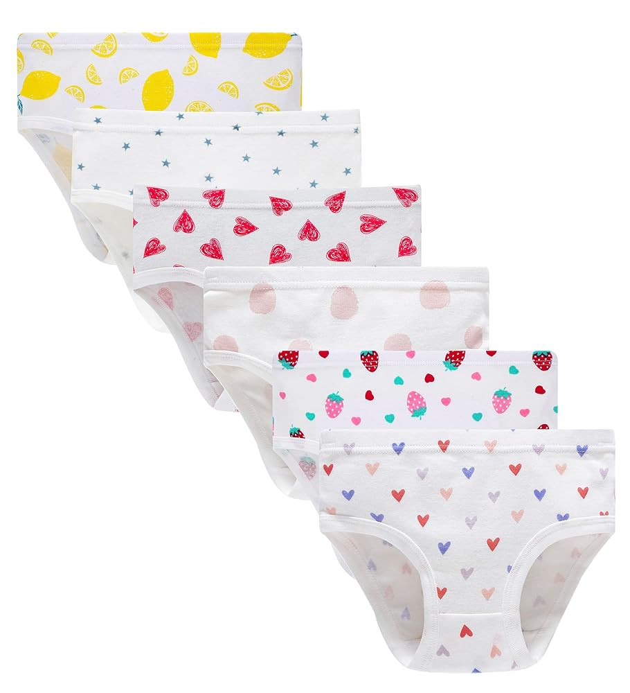 Barara King Little Girls' Soft Cotton Underwear Toddler Undies Kids panties | Amazon (US)