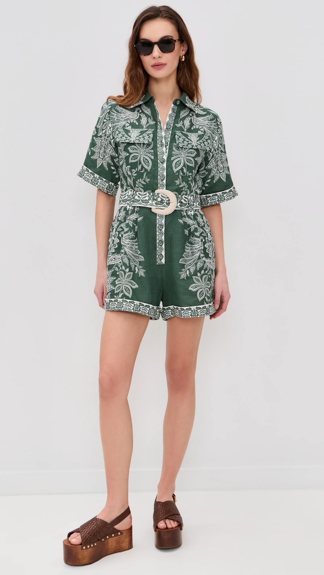 Miranda Short Sleeve Romper | Shopbop