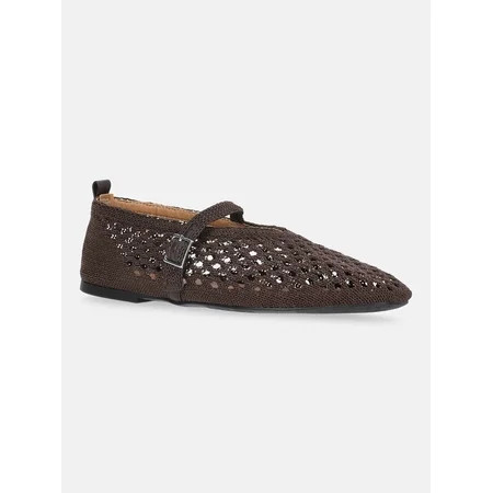 No Boundaries Crochet Mary Jane Flats  Women s | Walmart (US)