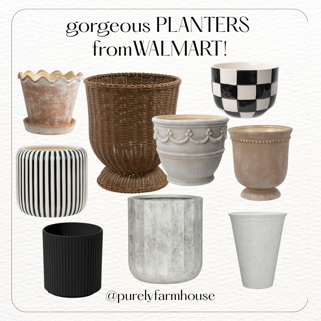 I can’t get over the planter selection this year at Walmart! Such gorgeous designs and sizes - they are selling fast!!


#LTKHome #LTKSeasonal