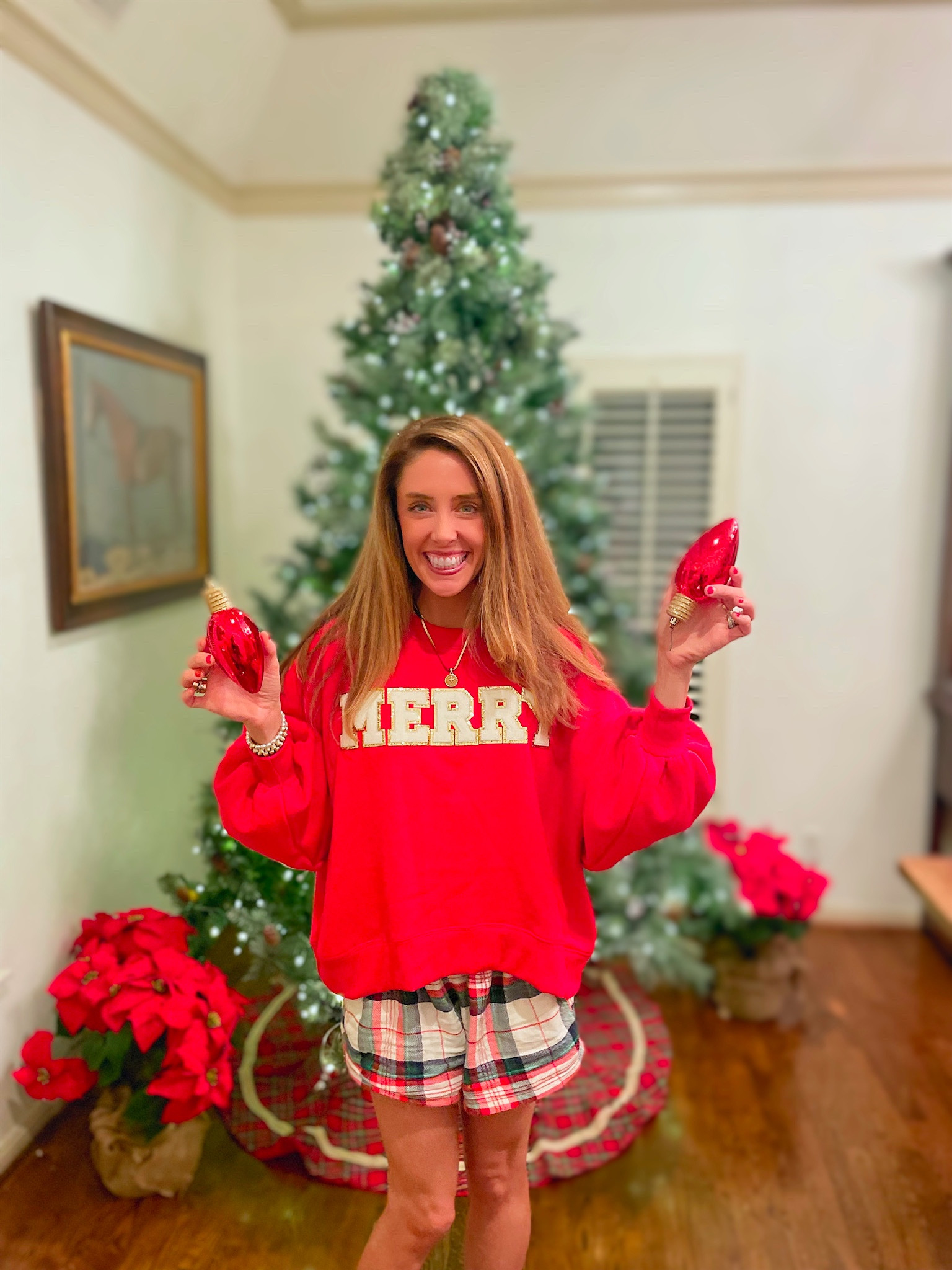 Snag the cutest and most comfy Christmas sweatshirt!! 🎄❤️ Shop this darling holiday sweater at my #LTK🛍️-- adorable to dress it up or down! 💫
