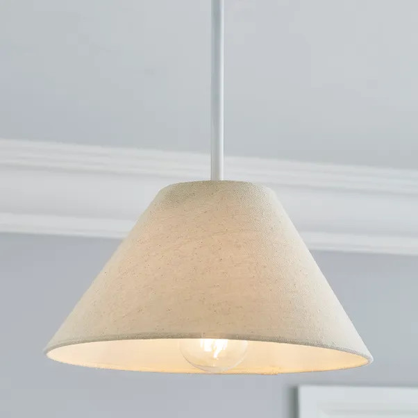 Luna Conical Natural Shade 35cm | Dunelm (migrated)