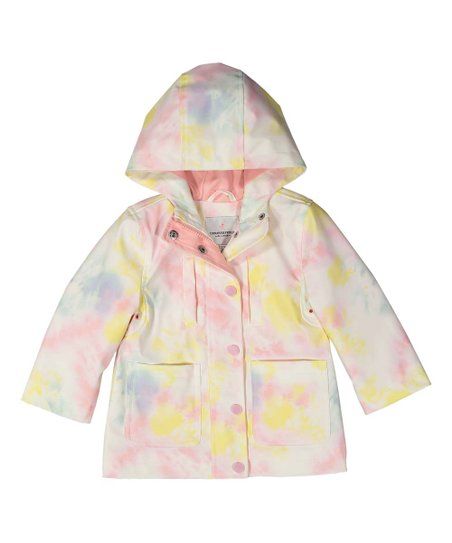 Pastel Tie-Dye Matte Raincoat - Infant, Toddler & Girls | Zulily