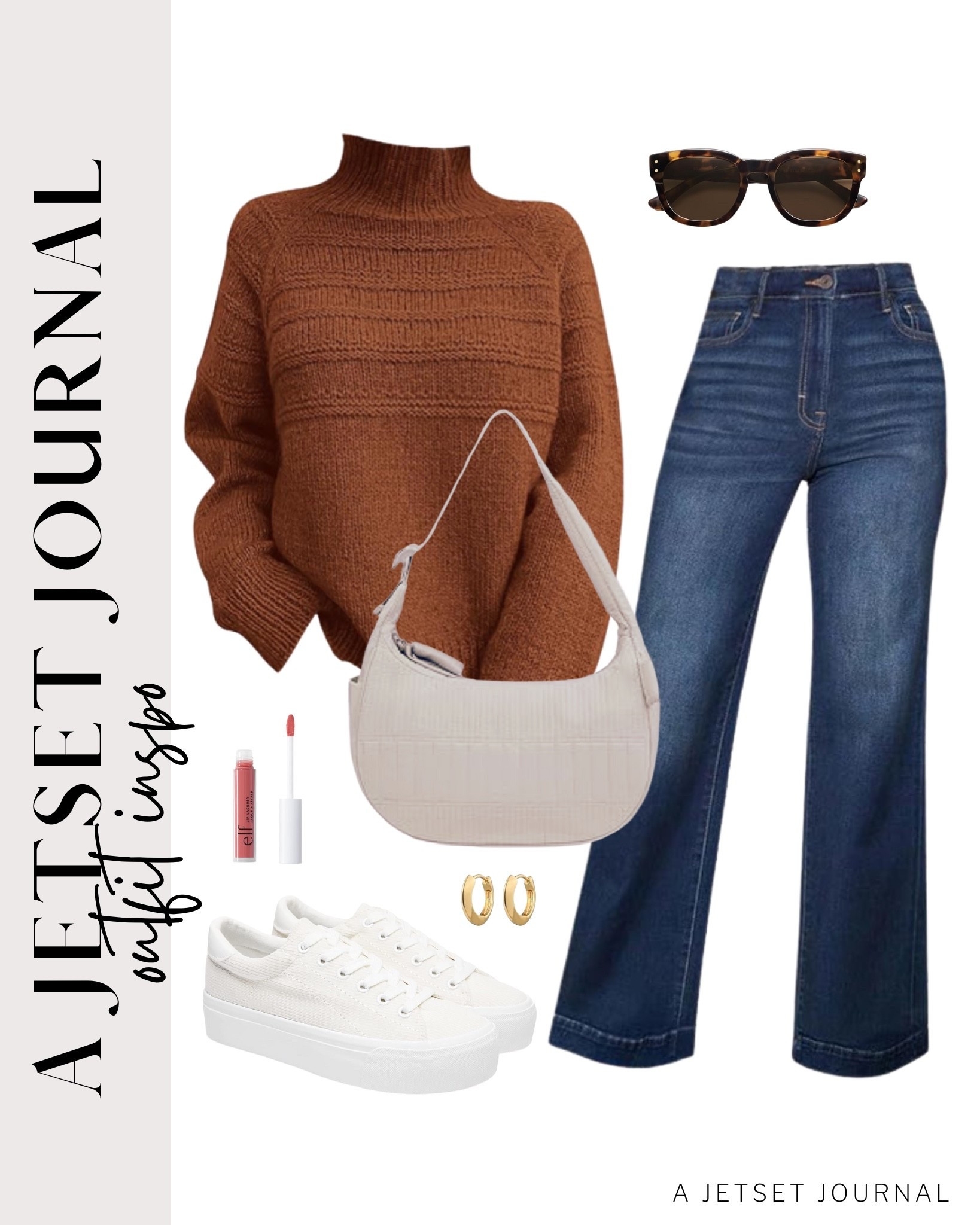 A comfy knit sweater paired with some denim and white sneakers is a classic combo!
crescent shoulder bag, wide leg jeans, elf lip shine, gold hoop earrings, Amazon fashion, fall style, trendy look, viral fashion, affordable style, Amazon favorite, top picks, best seller, fall look, fall outfit idea

#LTKU #LTKSeasonal #LTKFindsUnder50