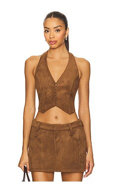 Nakedvice The Staten Vest in Brown from Revolve.com | Revolve Clothing (Global)