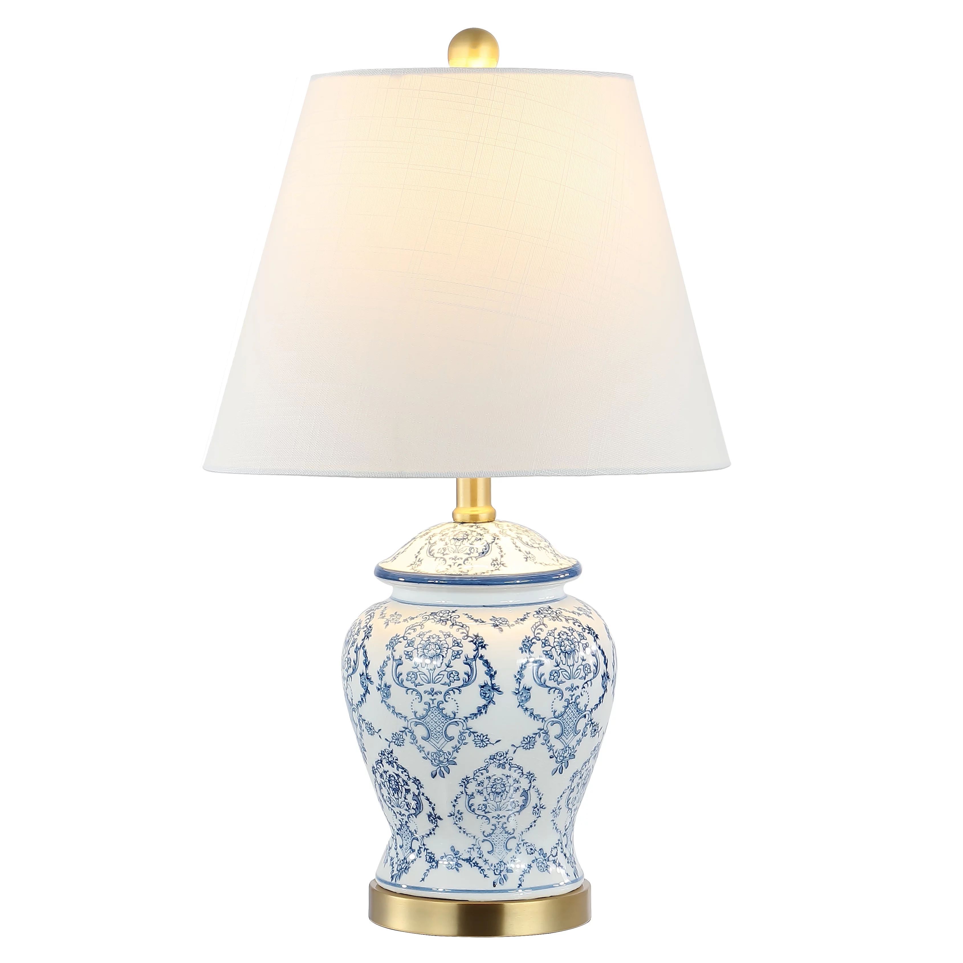 Juliana Traditional Classic Chinoiserie Ceramic LED Table Lamp | Walmart (US)
