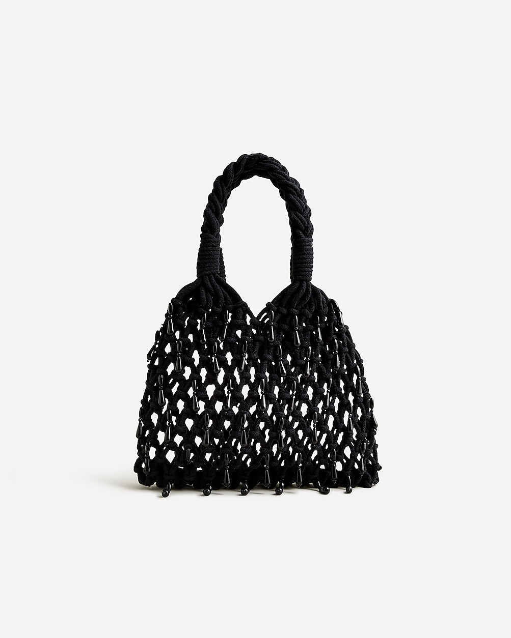 Small Cadiz hand-knotted rope tote with beads | J. Crew US