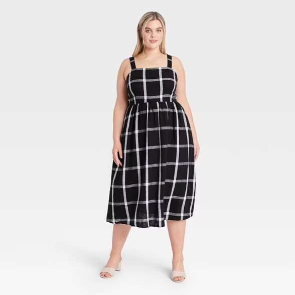 Women's Striped Sleeveless Buckle Back Dress - Who What Wear™ | Target