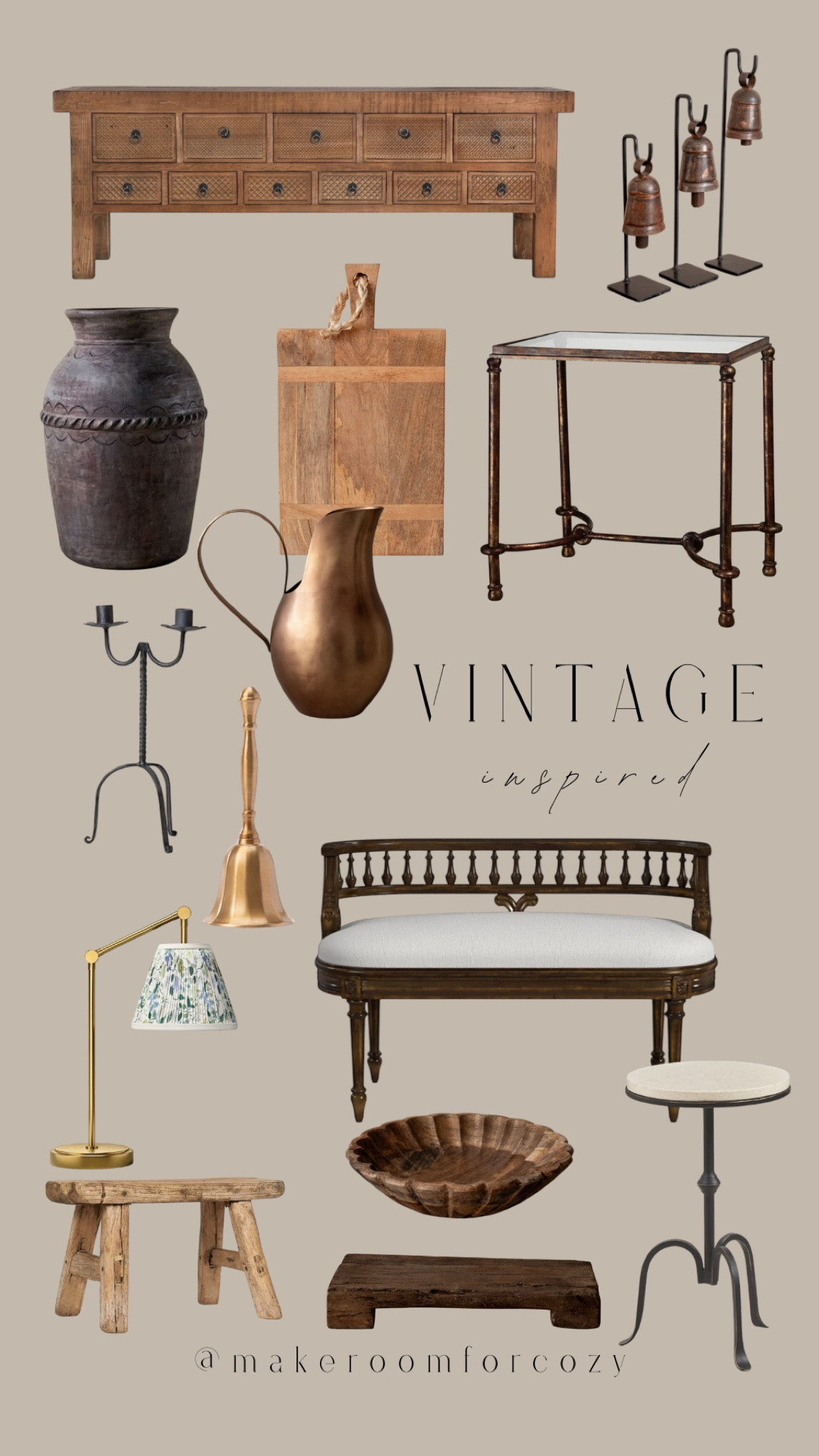 A little vintage inspired collection I put together 🕯️
.
.
.

home decor vintage table lamp bench vase side table candle holder entryway console table

#LTKHome