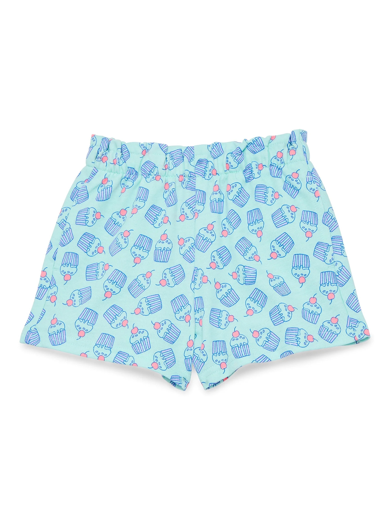 Wonder Nation Toddler Girls Pull On Knit Shorts, Sizes 18M-5T | Walmart (US)