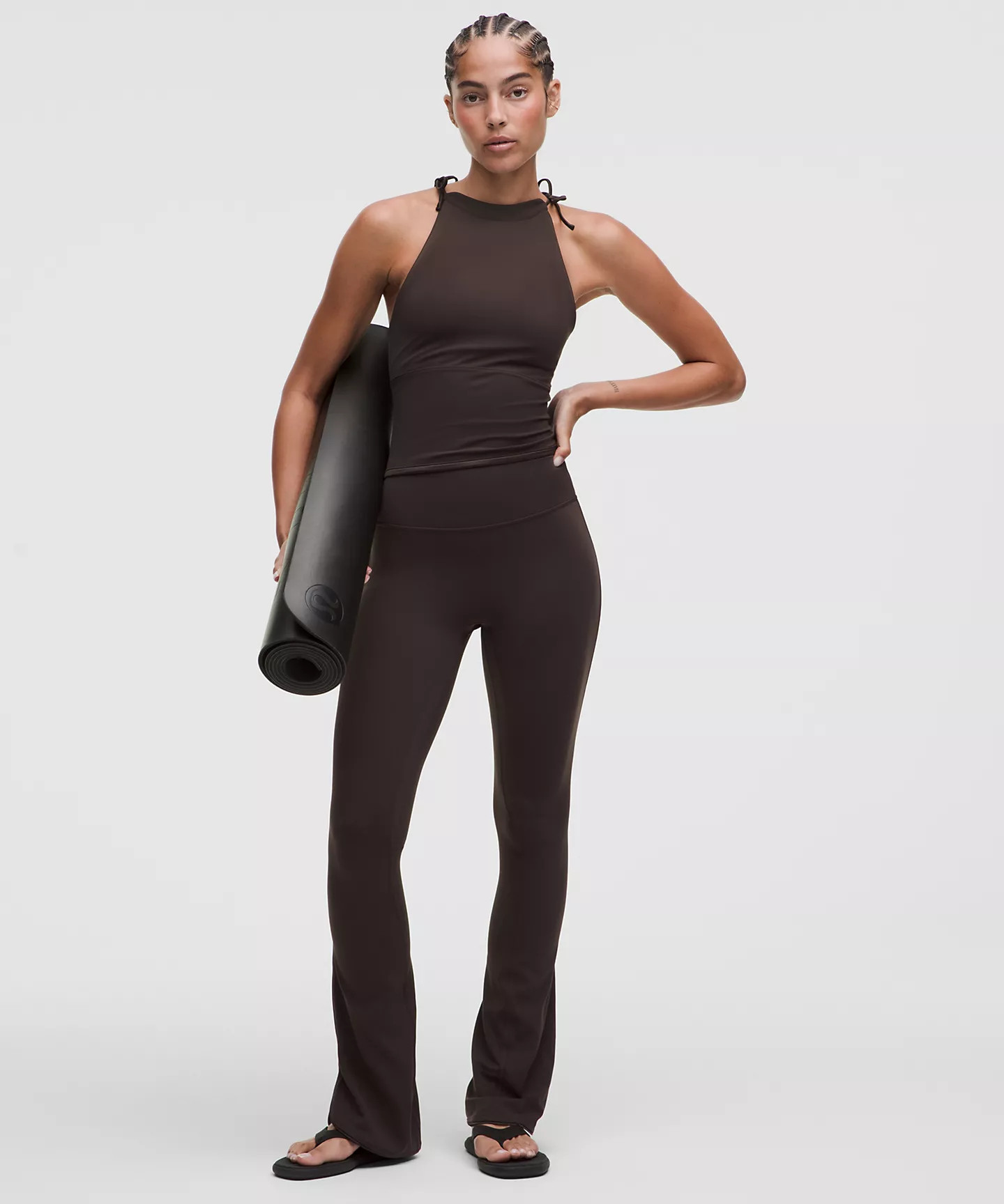 Nulu Satiny-Trim High-Rise Flared Pant | Lululemon (US)