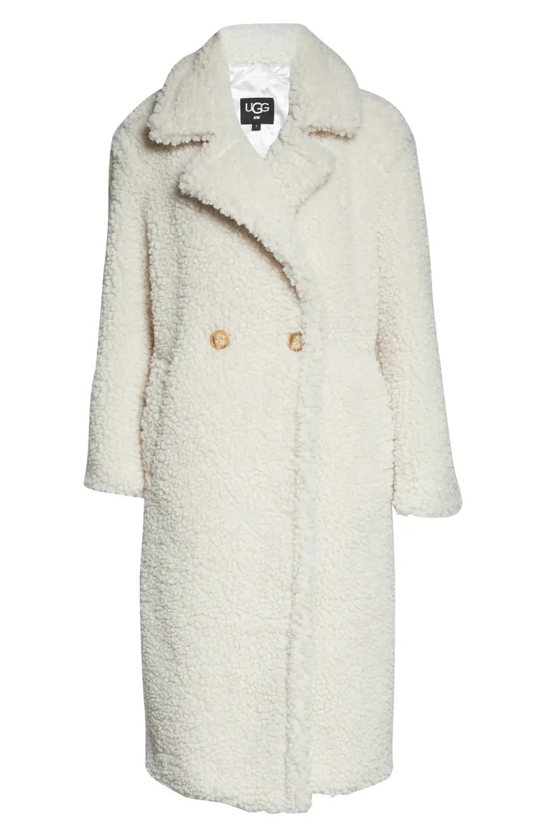 Gertrude Double Breasted Teddy Coat | Nordstrom