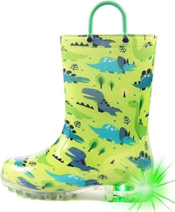 HugRain Light Up Rain Boots for Little Kids       Send to LogieInstantly adds this product to you... | Amazon (US)