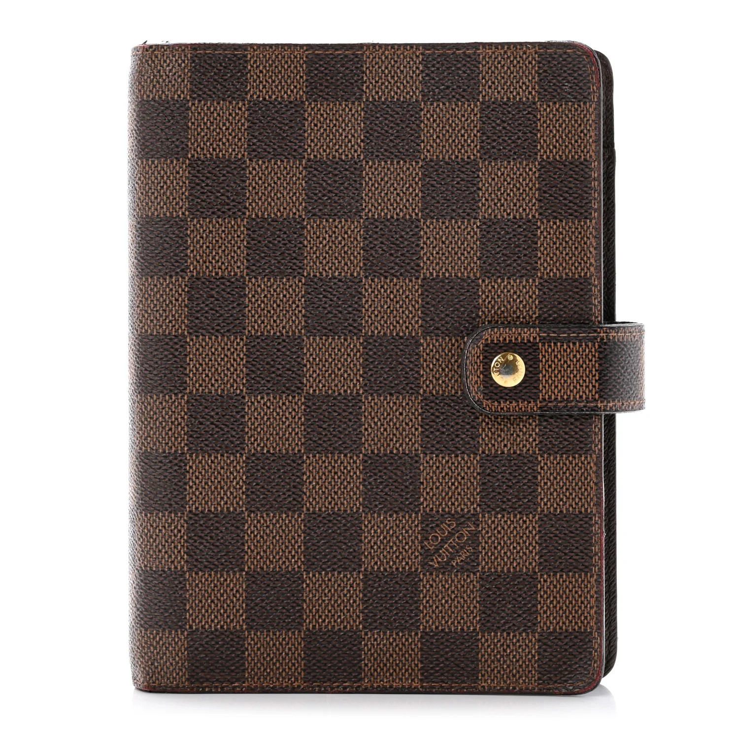 Damier Ebene Medium Ring Agenda Cover | FASHIONPHILE (US)