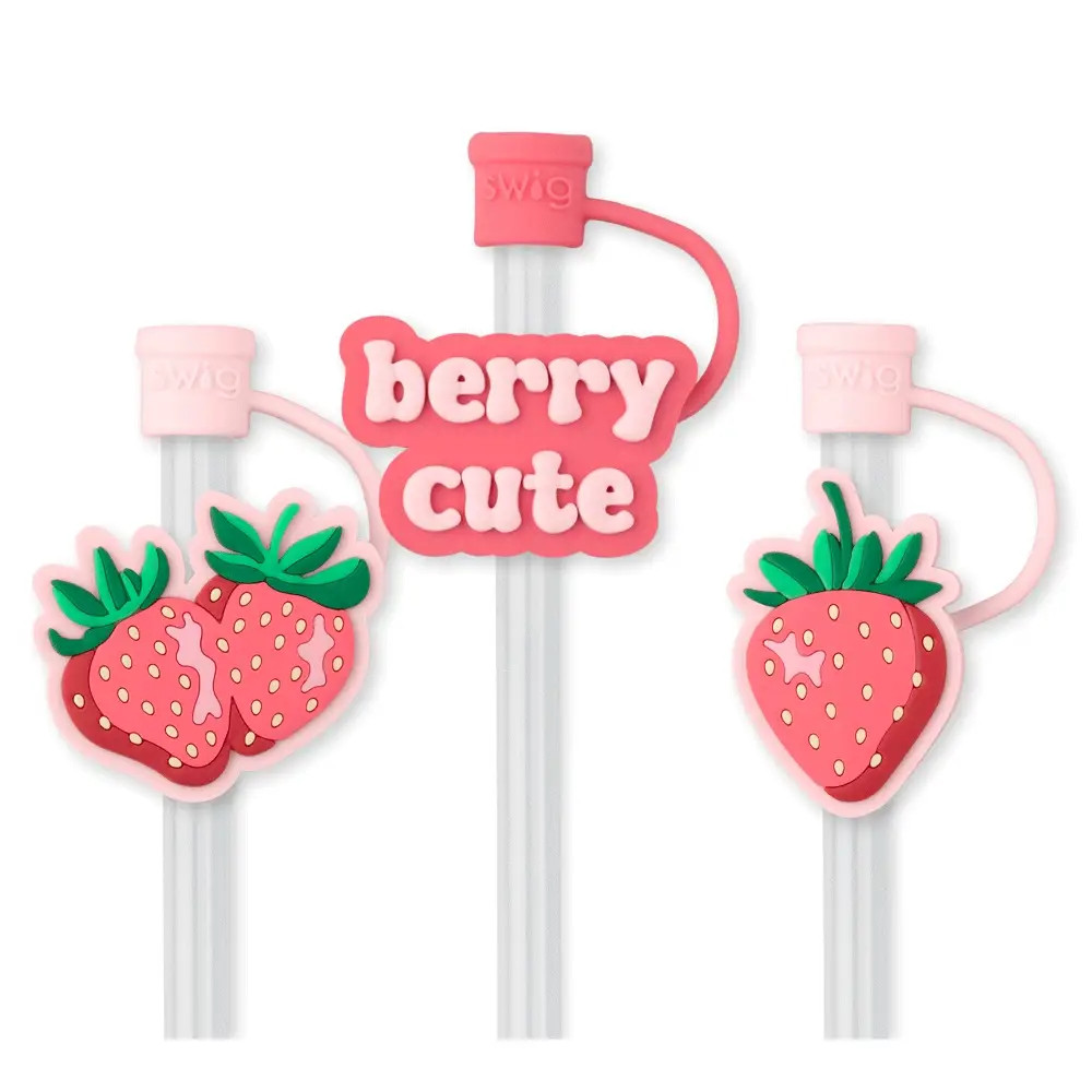 Strawberry Shortcake Straw Topper Set | Swig Life