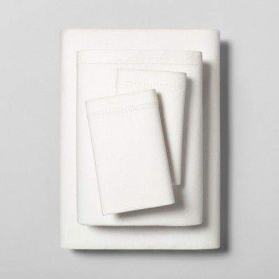 Linen Blend Sheet Set with Hem Stitch - Hearth & Hand™ with Magnolia | Target