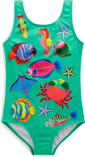 Kids' Appliqué UPF 50+ One-Piece Swimsuit | Nordstrom