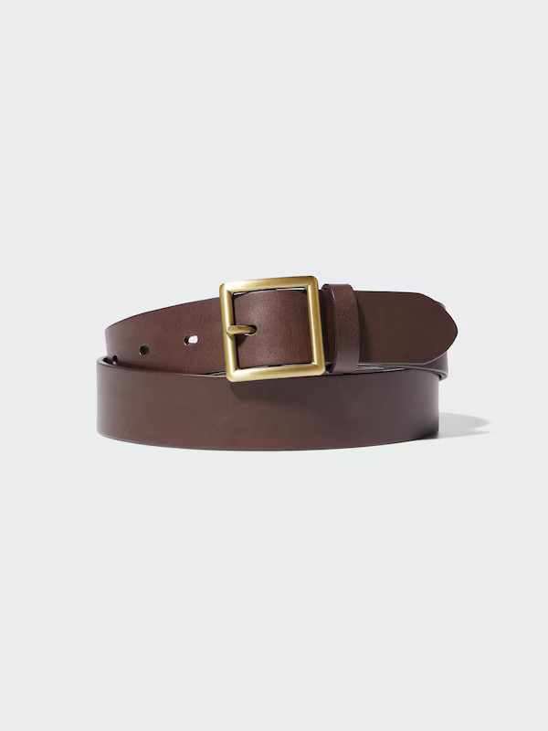 Italian Leather Garrison Belt | UNIQLO (US)