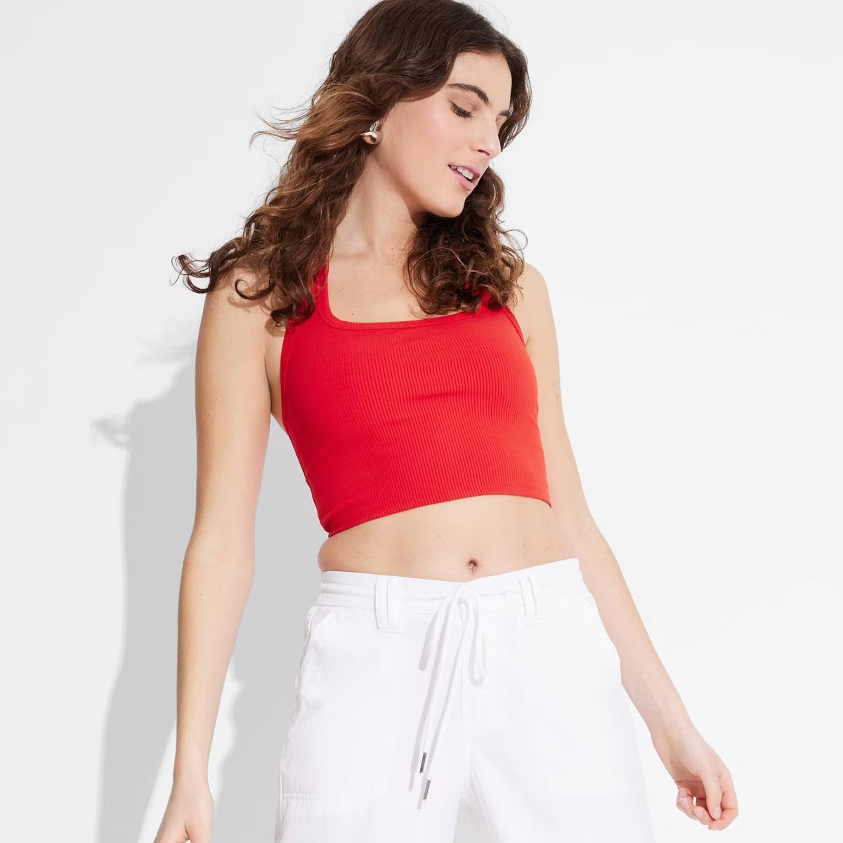 Women's Ribbed Halter Top - Wild Fable™ | Target
