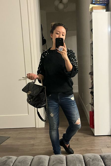 You know I LOVE a pearl sleeve detail. This is an easy outfit to throw on for brunch, errands, quick office trip. ANYTHING! Amazon find. Amazon fashion.

#LTKunder50 #LTKshoecrush #LTKunder100