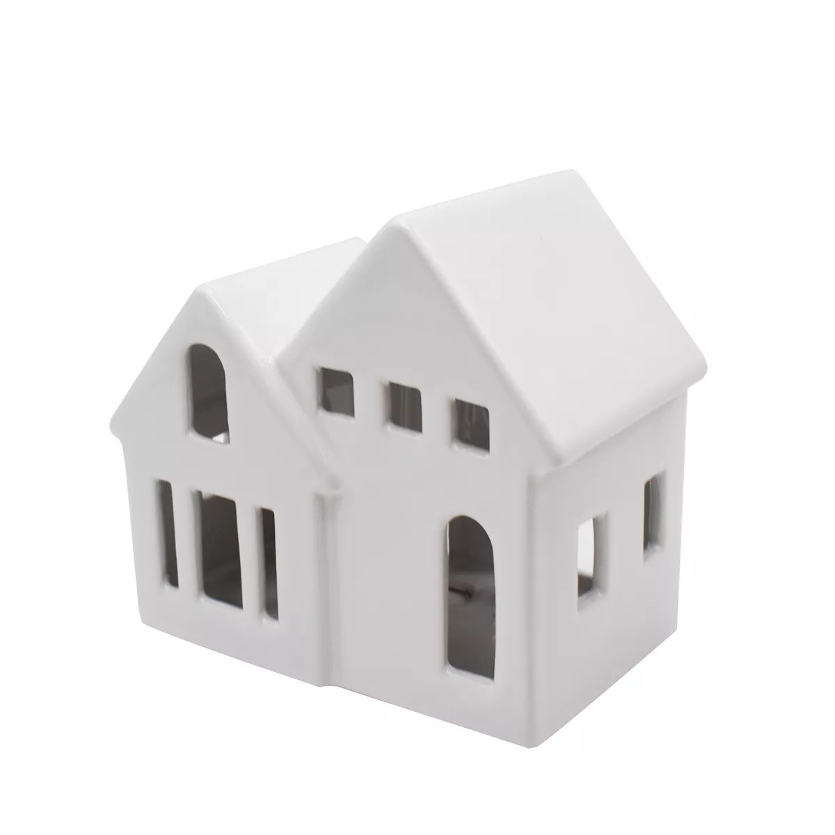 St. Nicholas Square® White Ceramic House Tealight Holder | Kohl's