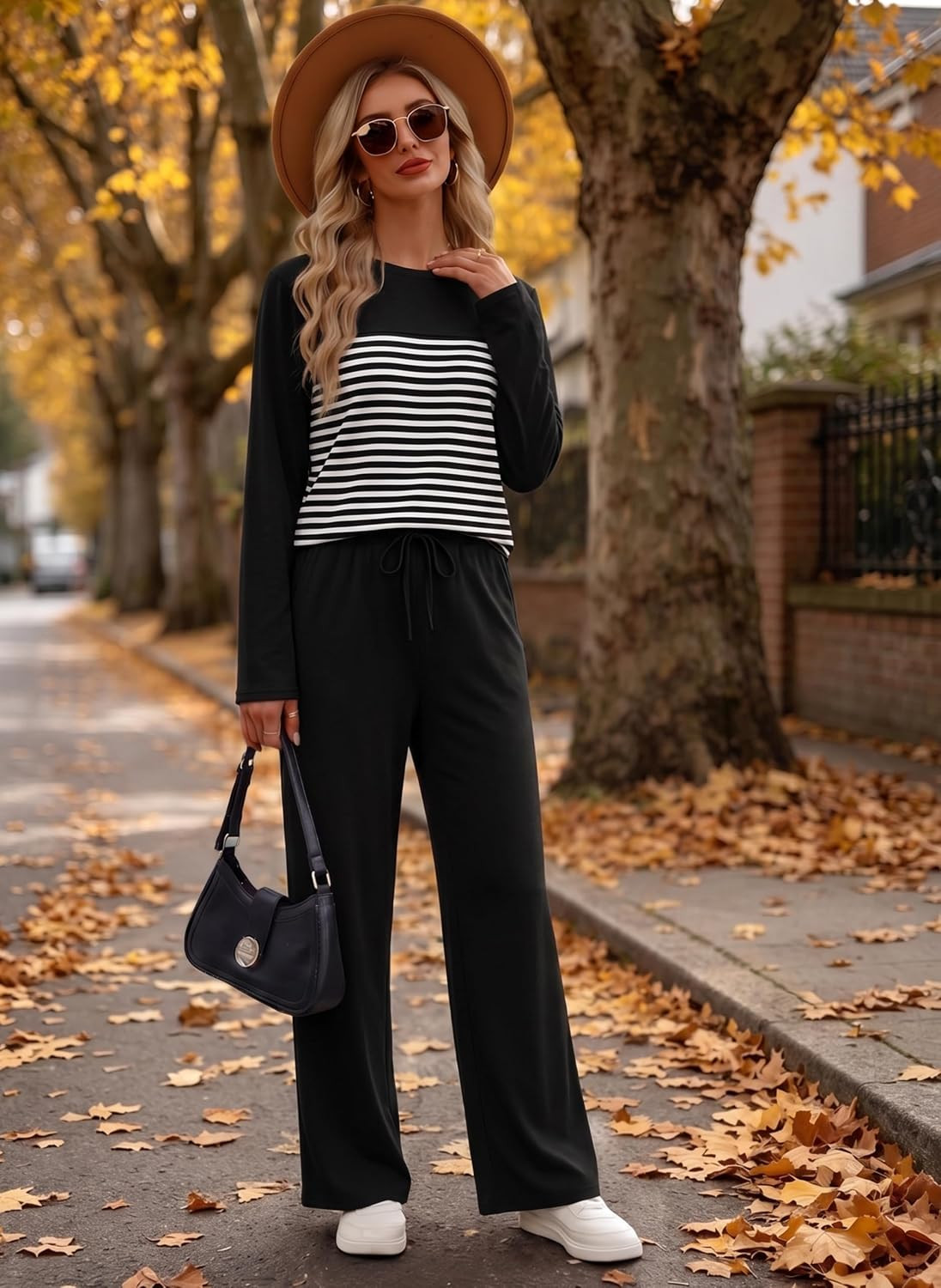 WIHOLL Two Piece Sets for Women Fall Outfits Casual Matching Lounge Sets | Amazon (US)