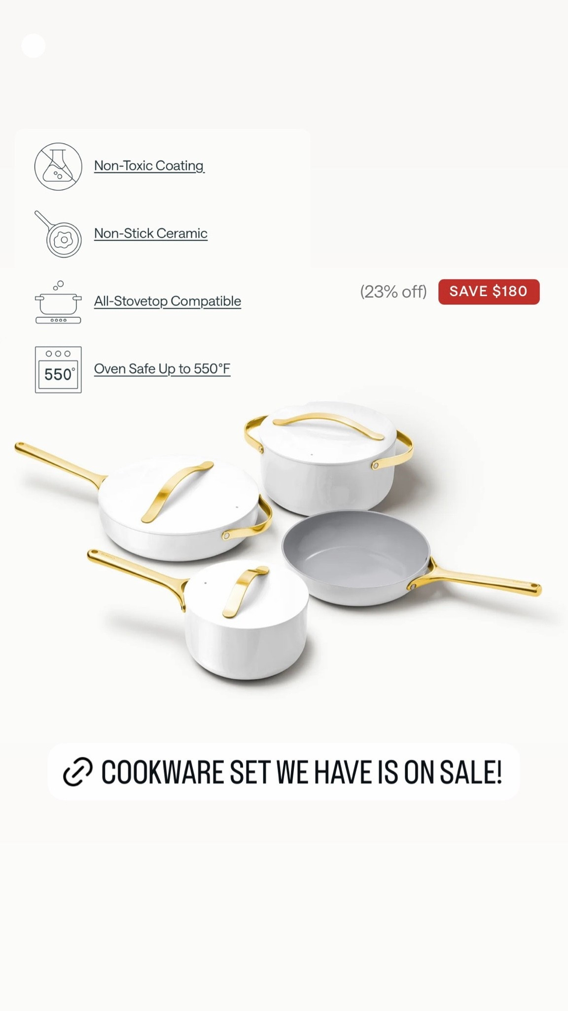 @Caraway cook set we have  is on sale!