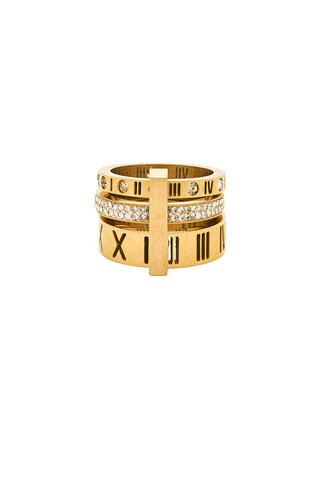 Mazin Jewels Roman Numeral Ring in Gold from Revolve.com | Revolve Clothing (Global)