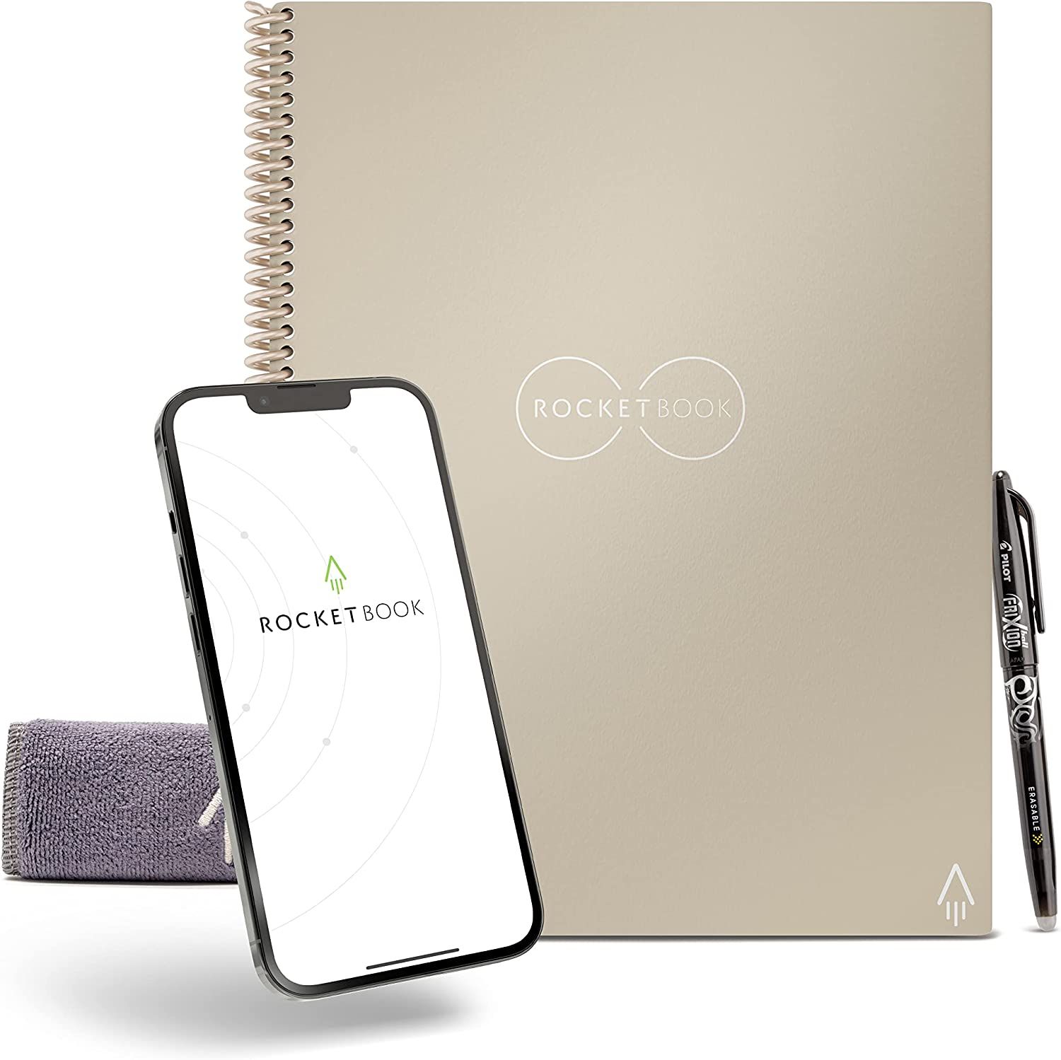 Amazon.com: Rocketbook Smart Reusable Notebook - Dot-Grid Eco-Friendly Notebook with 1 Pilot Frix... | Amazon (US)
