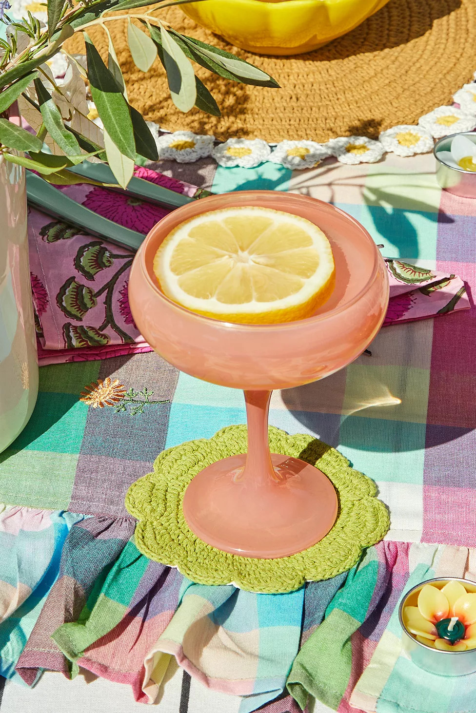 Pastel Pink Champagne Coupe | Urban Outfitters (EU)