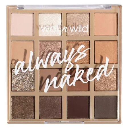 wet n wild 16-Pan Eyeshadow Palette Always Naked | Walmart (US)