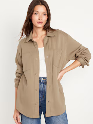 Fleece Tunic Shacket for Women | Old Navy (US)