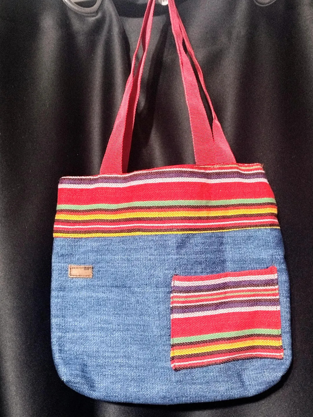 Handmade Guatemalan Style Mini Tote Bag Purse-RED | Etsy (US)