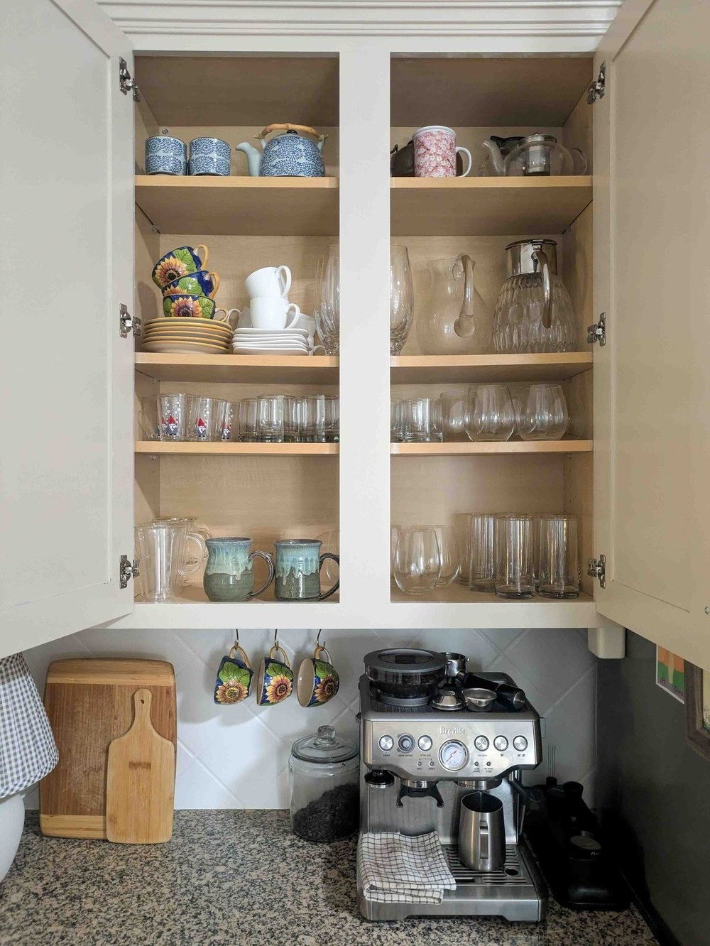 Getting ahead of the holiday rush by giving the kitchen cabinets a little refresh and organization! It feels so good to have everything neat and tidy before the cooking, baking, and hosting frenzy begins. A calm, organized kitchen is the best gift you can give yourself this season! ☕️✨

#LTKSeasonal #LTKHome