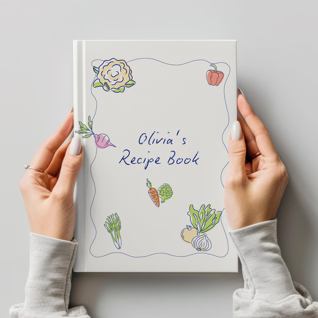 Personalized Recipe Book Blank Journal-gift for Foodies-customized Cook Book-recipe Planner-cooki... | Etsy (US)