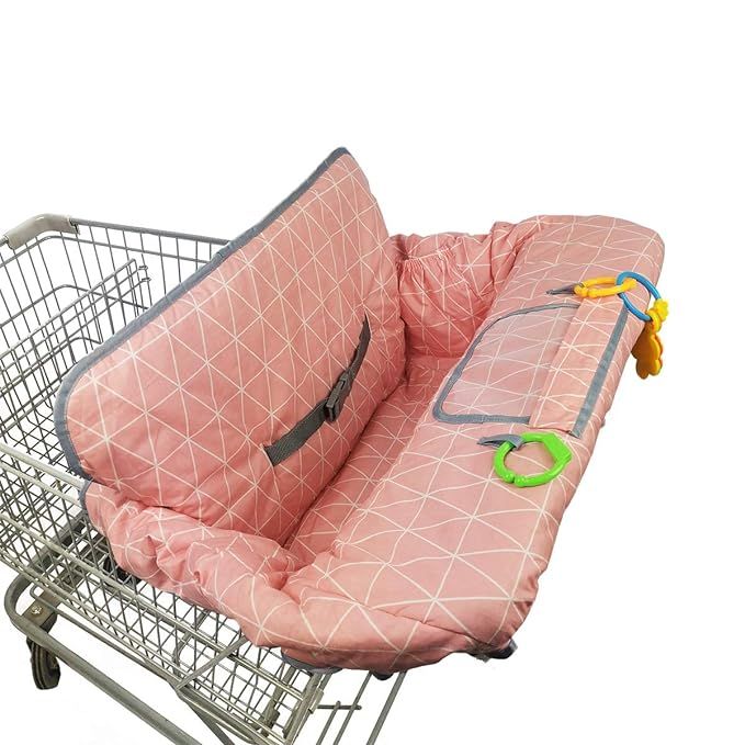 Shopping Cart Covers for Baby Girl, Cotton High Chair Cover, Toddler Grocery cart Cushion, Infant... | Amazon (US)