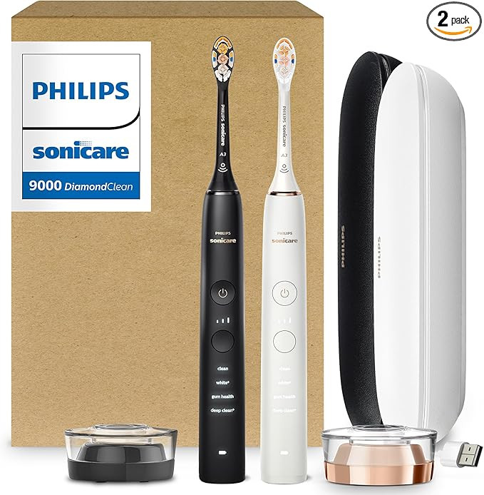 Philips Sonicare DiamondClean 9000 Electric Toothbrush - Sonic Toothbrush with App, Pressure Sens... | Amazon (US)