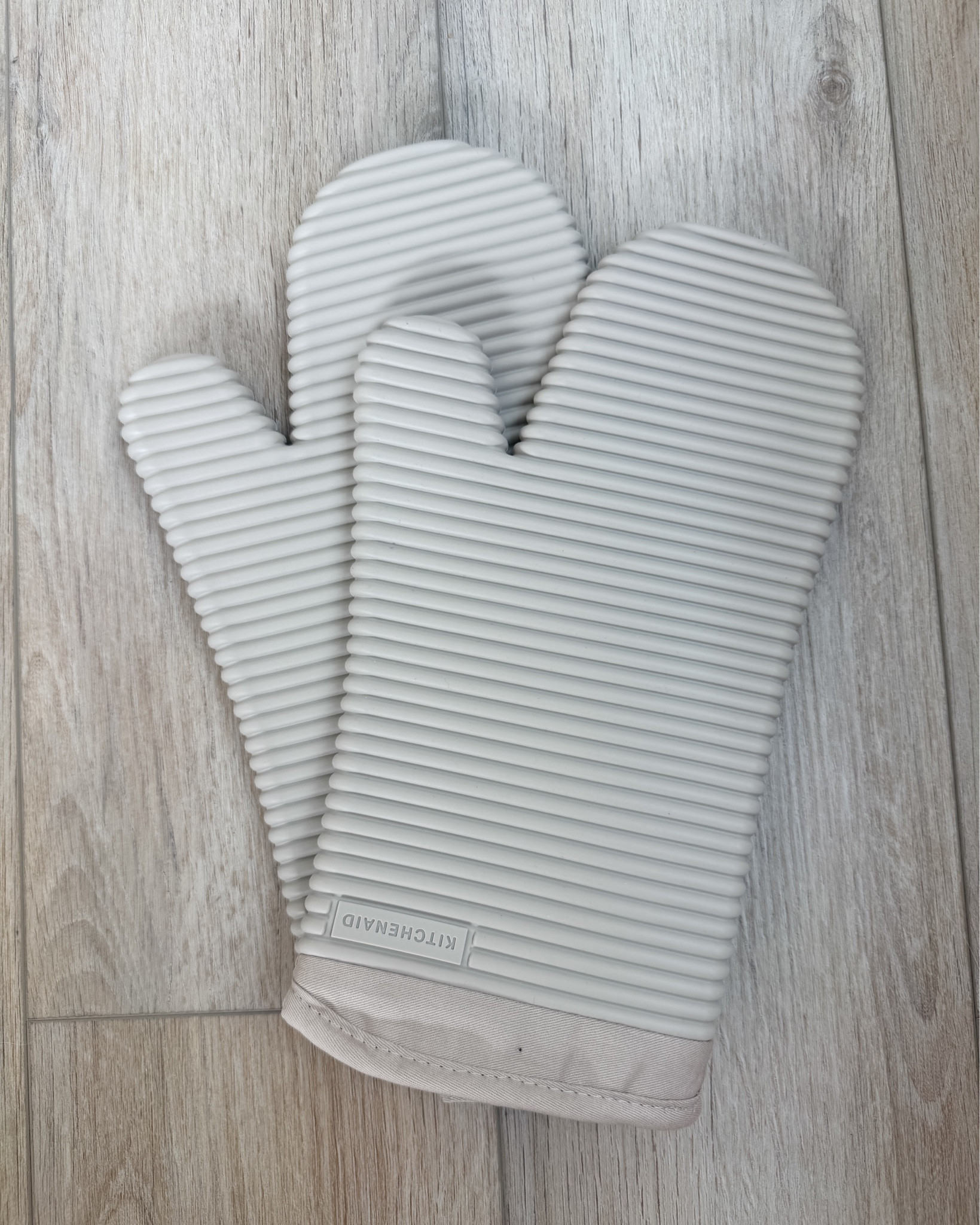 KITCHENAID Ribbed Soft Silicone Oven Mitt 2-Pack Set in Milkshake 

 #LTKdayinmylife #LTKfoodie #LTKHome