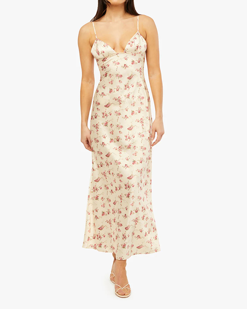 V Front Midi Dress | We Wore What