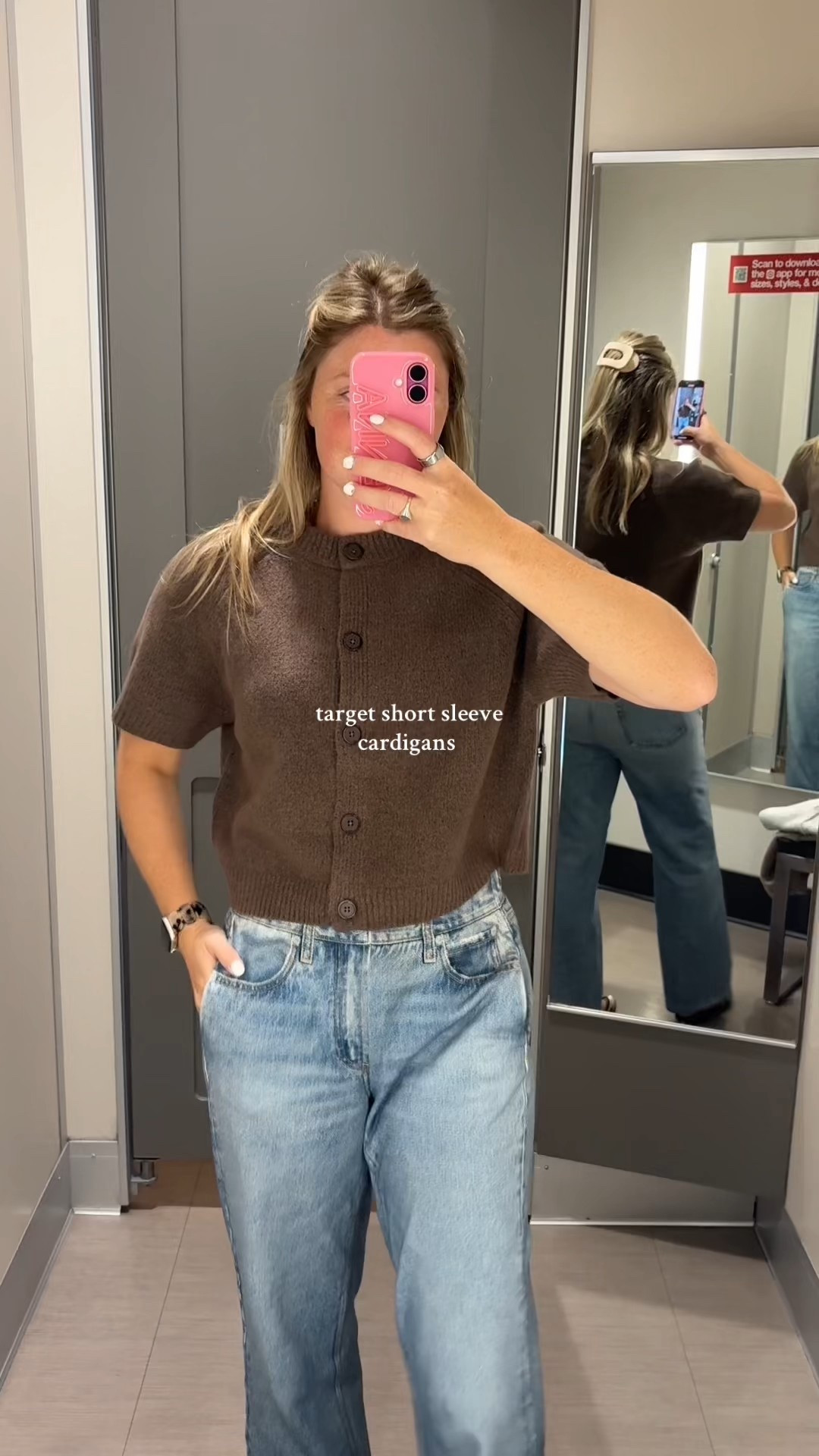 Wearing a size large in all of them! 