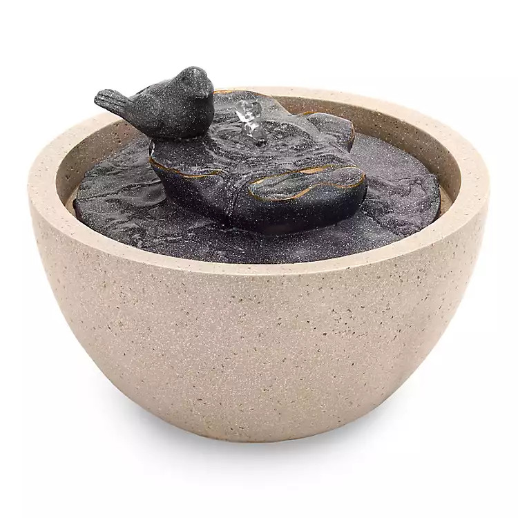 New! LED Bird Friend Outdoor Fountain | Kirklands